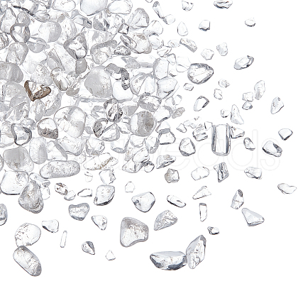 AHADERMAKER 350Pcs 3 Size Natural Quartz Crystal Beads G-GA0001-51-1