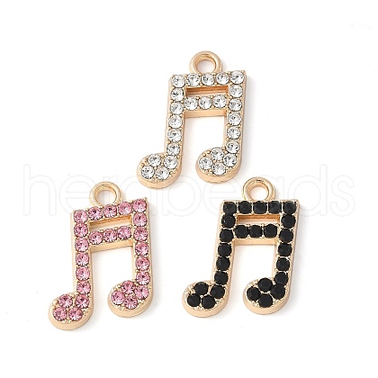 Alloy Rhinestone Pendants PALLOY-E775-04G-1