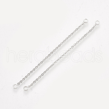Brass Chain Links connectors KK-T044-03A-P-1