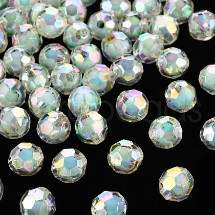 Transparent Acrylic Beads X-TACR-S152-04B-SS2111-1