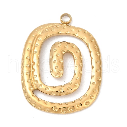 304 Stainless Steel Pendants STAS-C121-45F-G-1