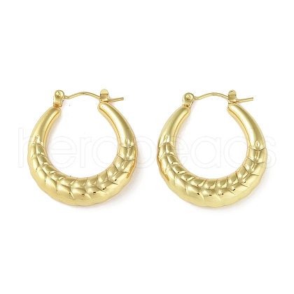 Ion Plating(IP) 304 Stainless Steel Hoop Earrings for Women STAS-I304-12G-1
