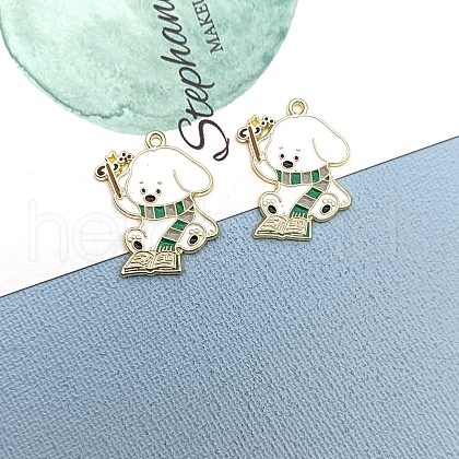 Alloy Enamel Pendants PW-WG65224-02-1