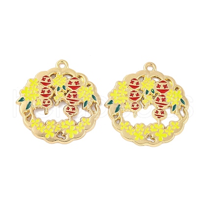Rack Plating Alloy Pendants FIND-M020-06G-02-1