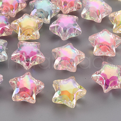 Transparent Acrylic Beads X-TACR-S152-18D-1