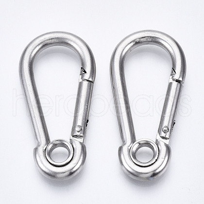 Tarnish Resistant 304 Stainless Steel Rock Climbing Carabiners STAS-N087-23B-01-1