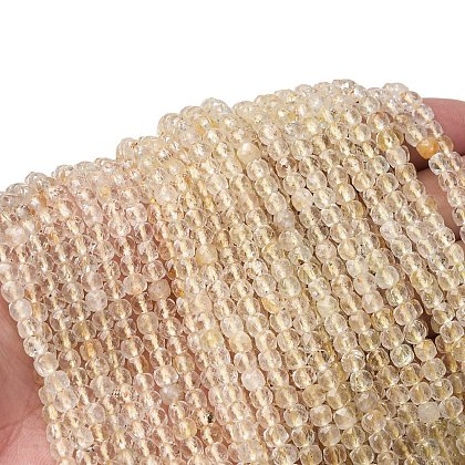 Natural Rutilated Quartz Beads Strands G-RM2025-C23-C-1
