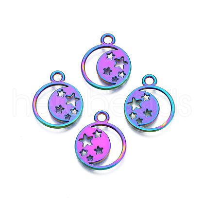 Rainbow Color Alloy Pendants PALLOY-N156-214-1