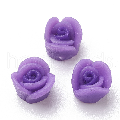 Handmade Polymer Clay Flower Beads CLAY-S089-19A-1