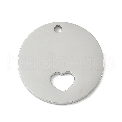304 Stainless Steel Pendants STAS-D365-06P-1