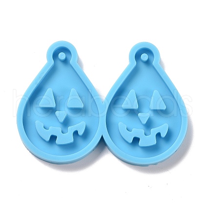 DIY Teardrop with Pumpkin Jack-O'-Lantern Pendants Silicone Statue Molds DIY-D060-33-1