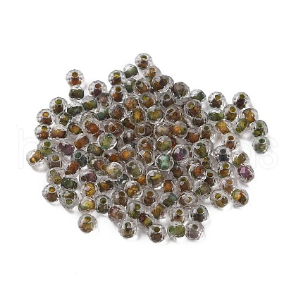 130Pcs 10G Transparent Glass Seed Beads GLAA-V001-07B-1