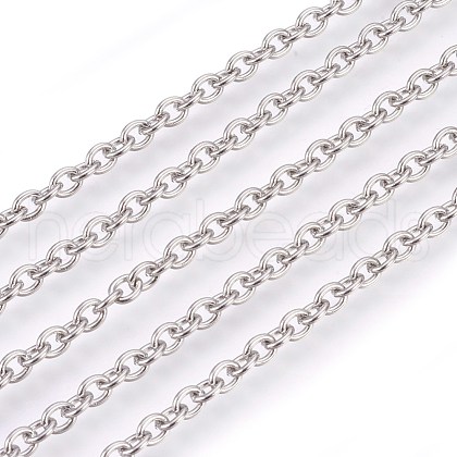 Tarnish Resistant 304 Stainless Steel Cable Chains CHS-L017-09D-1