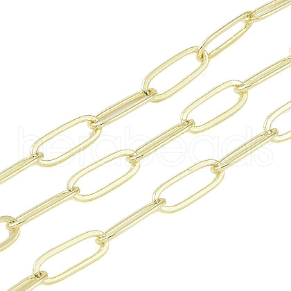 Rack Plating Brass Link Chains AJEW-Q150-06G-04-1