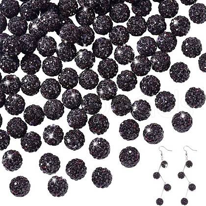   100Pcs Pave Disco Ball Beads FIND-PH0022-11A-1