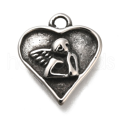 Retro 304 Stainless Steel Charms STAS-L284-18AS-02-1