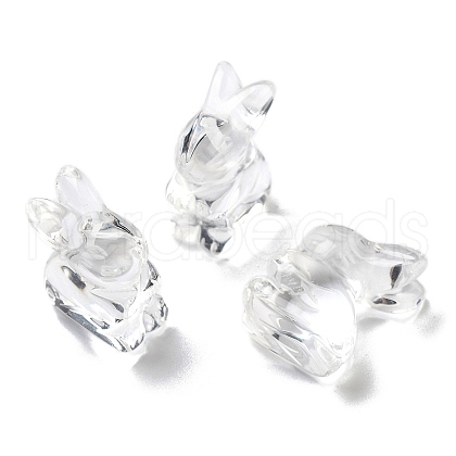 Natural Quartz Crystal Carved Half Hole Beads G-K367-02G-1