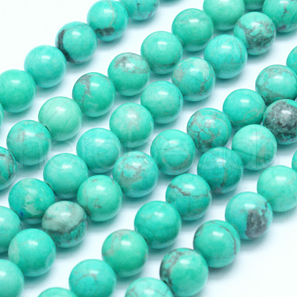 Natural Howlite Beads G-G904-8mm-04-1