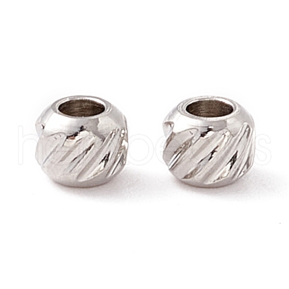 201 Stainless Steel Beads STAS-A057-04A-P-1