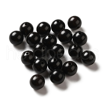 Undyed Natural Ebony Wood Beads WOOD-A020-01A-1