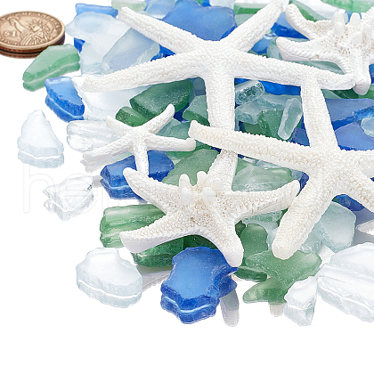  Starfish/Sea Star Opaque Resin Sea Animal Decoden Cabochons RESI-NB0002-06-1