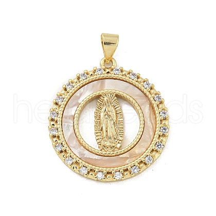 Rack Plated Brass Pendant KK-P270-05D-G-1