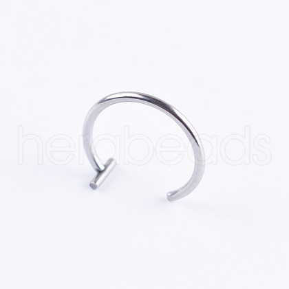 Anti-Tarnish Stainless Steel 18 Gauge Fake Lip Rings Piercing Jewelry WG218DE-04-1