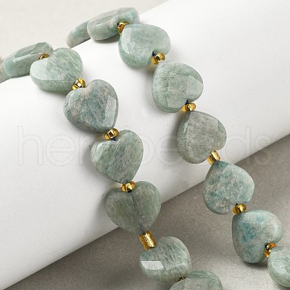 Natural Amazonite Beads Strands G-B044-B14-01-1