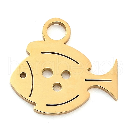 304 Stainless Steel Pendants STAS-R134-05G-1
