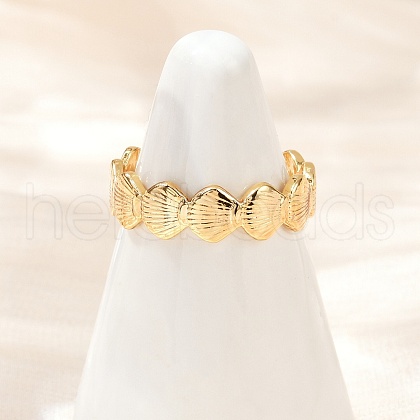 Brass Adjustable Cuff Rings for Women RJEW-B132-01A-G-1