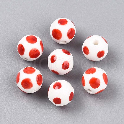 Handmade Porcelain Beads PORC-N009-04B-1