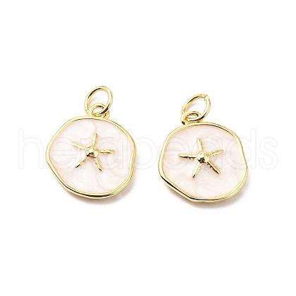 Brass Enamel Charms KK-L237-022G-01-1