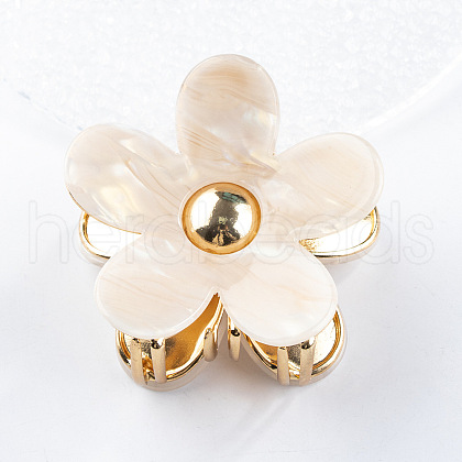 Flower Shape PVC Claw Hair Clips PW-WG78669-03-1