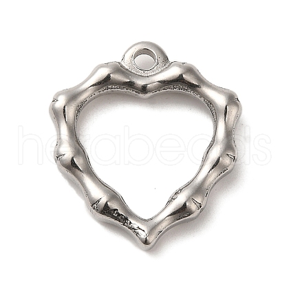 304 Stainless Steel Hollow Pendants STAS-R223-23-1