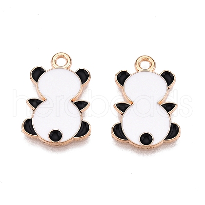 Panda Theme Alloy Enamel Pendants ENAM-T020-34H-1