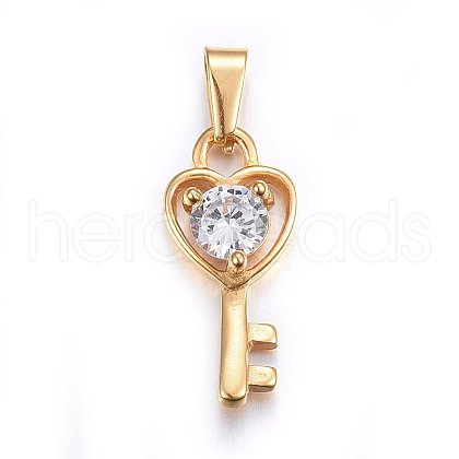 304 Stainless Steel Pendants STAS-P216-58G-1