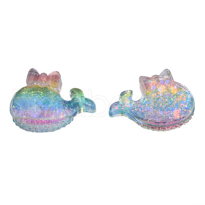 Transparent Epoxy Resin Decoden Cabochons X-CRES-N034-48-1