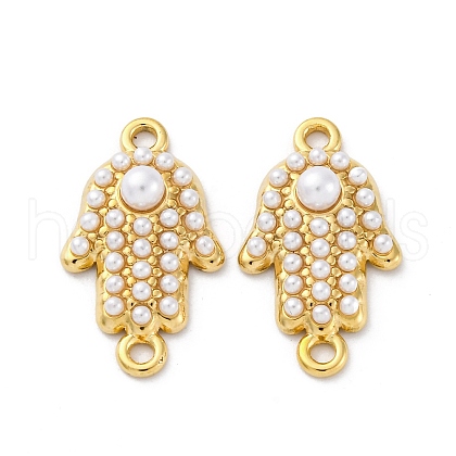 304 Stainless Steel Hamsa Hand Connector Charms STAS-E550-34G-1