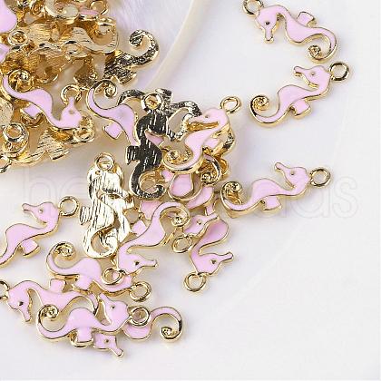 Sea Horse Alloy Enamel Pendants X-ENAM-Q033-38A-1