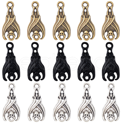 SUNNYCLUE 90Pcs 3 Colors Alloy Pendants FIND-SC0006-51-1