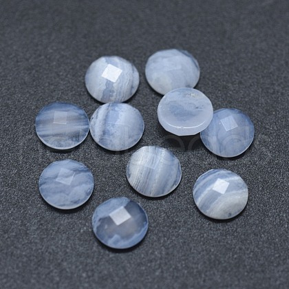 Natural Blue Lace Agate Cabochons G-G795-04-01-1