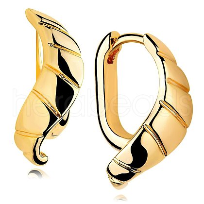 Brass Hoop Earrings FS-WG6F7A1-06-1