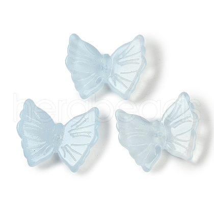 Spray Painted Glass Beads GLAA-Z007-02E-1