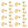 Unicraftale 40Pcs Ion Plating(IP) 304 Stainless Steel Stud Earring Findings STAS-UN0042-98-1