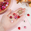 SUNNYCLUE 36Pcs 6 Colors Resin Imitation Fruit Pendants RESI-SC0003-17-3