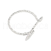 Non-Tarnish 304 Stainless Steel Open Cuff Ring for Women RJEW-C097-02P-1