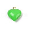 Brass Enamel Charms KK-M322-01A-G-2