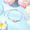 6Pcs Adjustable Nylon Cord Braided Beads Bracelets BJEW-MZ00170-3