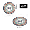 Double-sided Printing Acrylic Crochet Basket Bases DIY-WH0387-40B-2