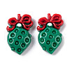 Christmas Decorations Theme Opaque Resin Decoden Cabochons RESI-Z026-01H-1